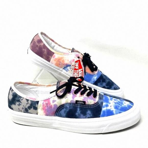 Vans Other - VANS Anaheim 44D Skate Shoes Low Multi Blue Canvas VN0A54F9AXJ Sneaker Size Men